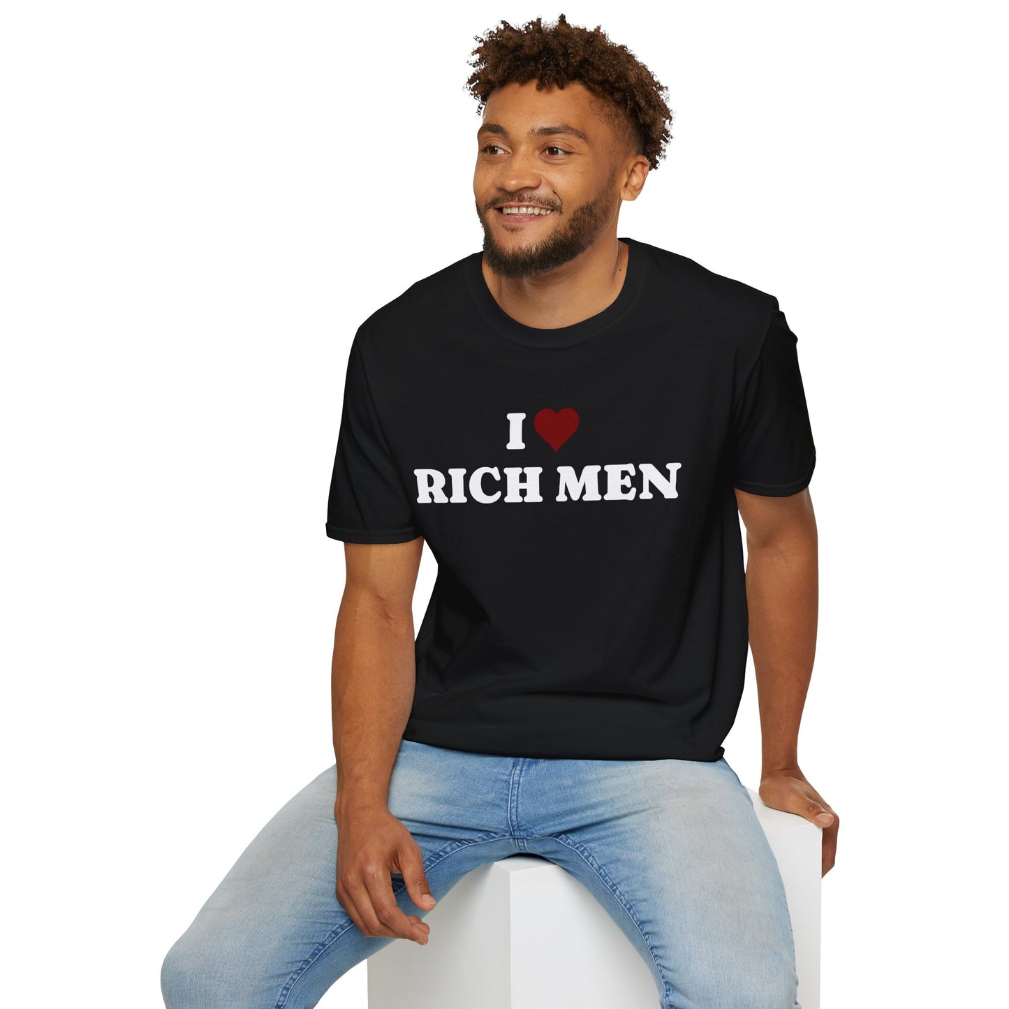 I Love Rich Men Unisex Softstyle T-Shirt