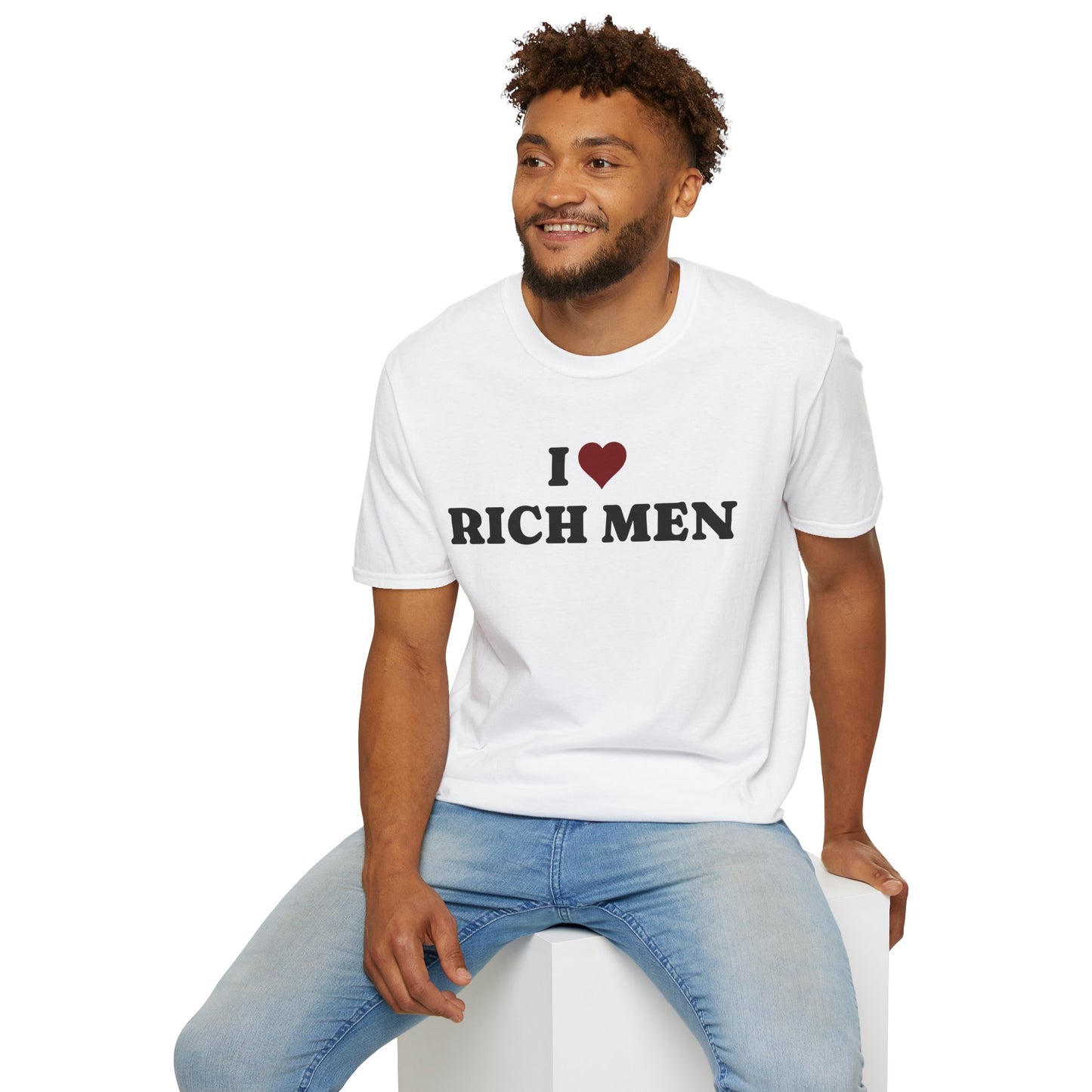 I Love Rich Men Unisex Softstyle T-Shirt